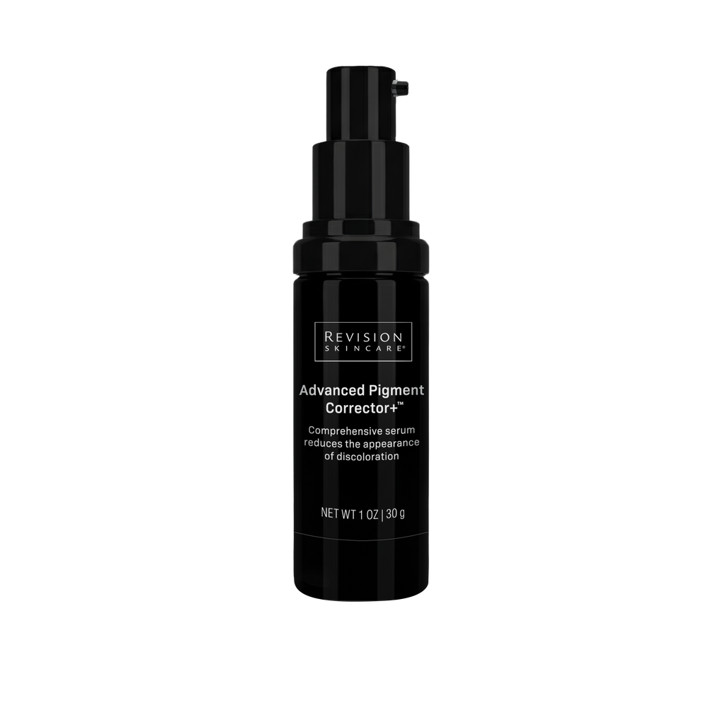 Revision Skincare Advanced Pigment Corrector black bottle with pump