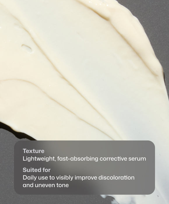 Close of up the white cream corrective serum