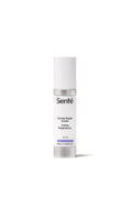 Sente Dermal Repair Cream in a sleek white cylindrical bottle with a silver metallic collar, set against a clean white background.