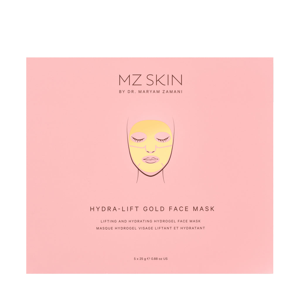 MZ Skin Hydra-Lift Gold Facial Treatment Mask Box of 5