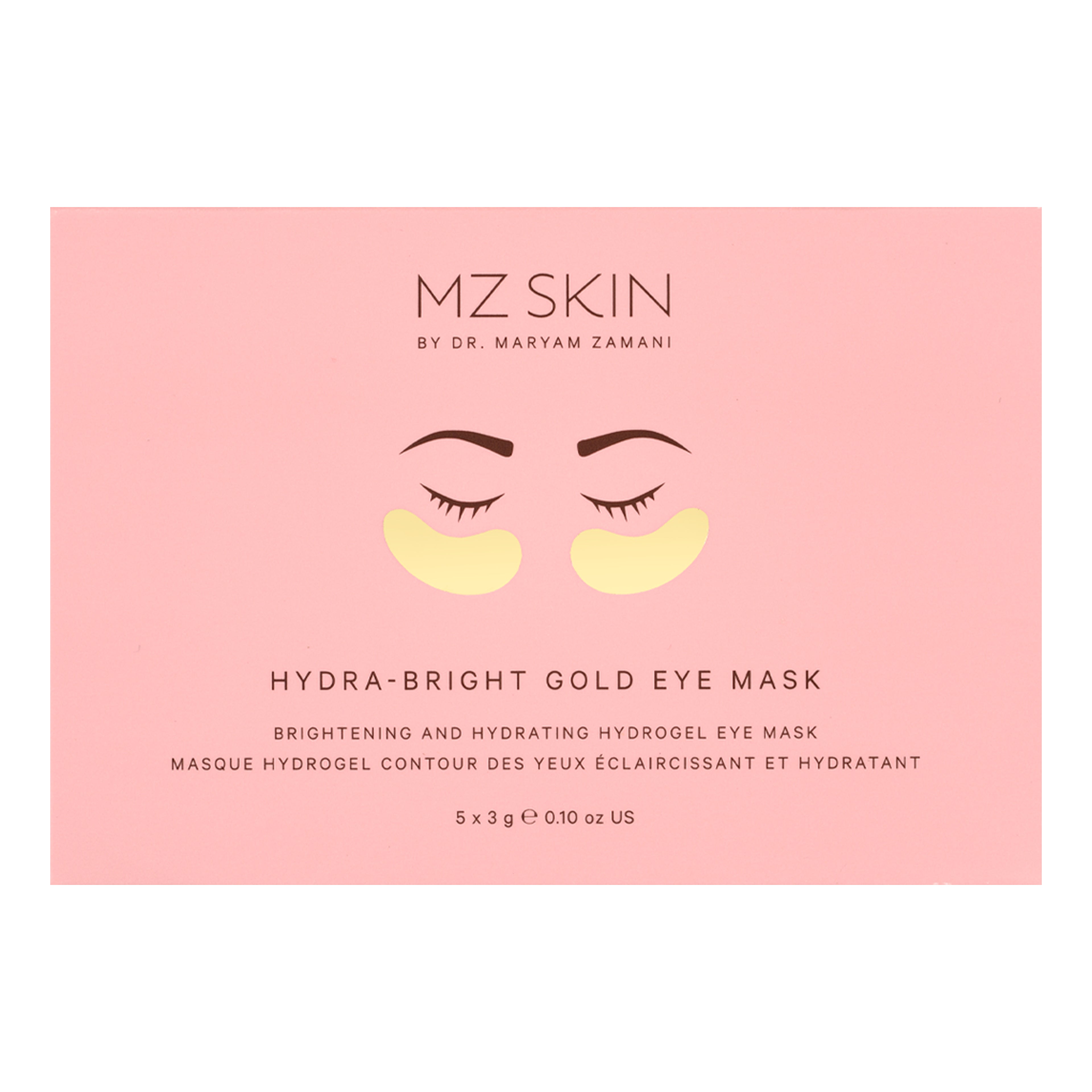 MZ Skin Hydra-Bright Gold Eye Treatment Mask Box of 5