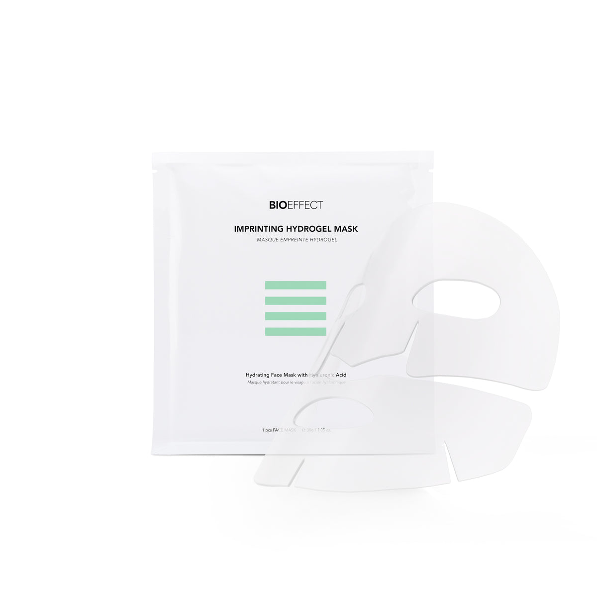 BIOEFFECT hydrogel mask packaging on a white background