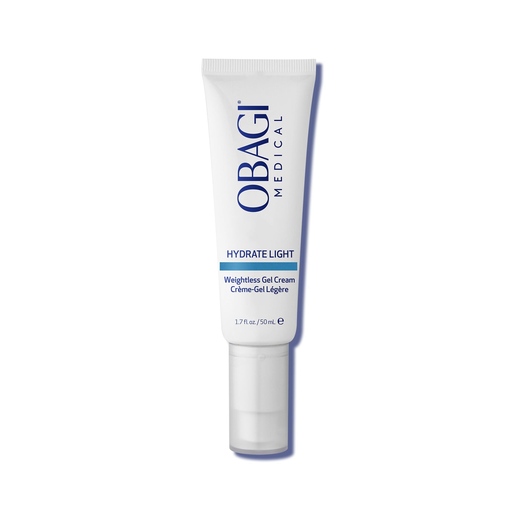 Obagi Medical Hydrate Light gel cream tube on a white background